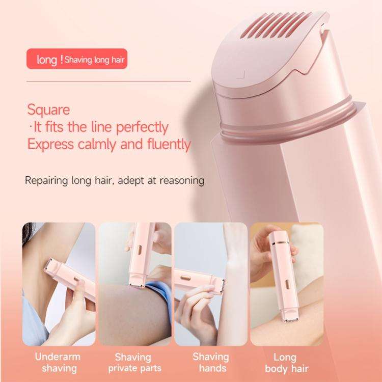 Type-C Double Head Female Private Parts Electric Shaver(Pink)