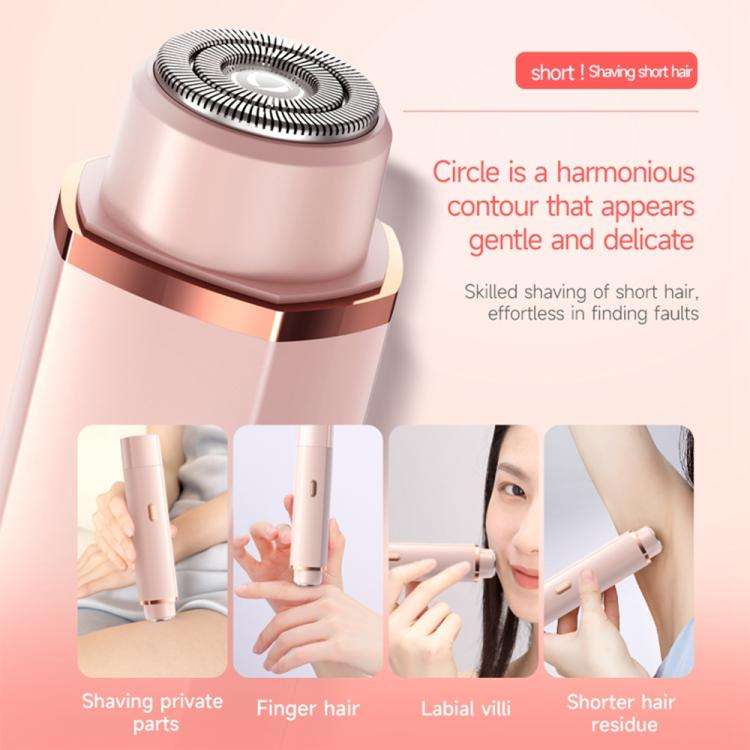 Type-C Double Head Female Private Parts Electric Shaver(Pink)