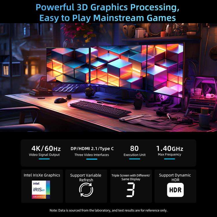 BMAX B9 Plus Windows 11 Mini PC, 24GB+512GB, Intel Core i5-1250P, Support 3 Monitors Output(EU Plug)