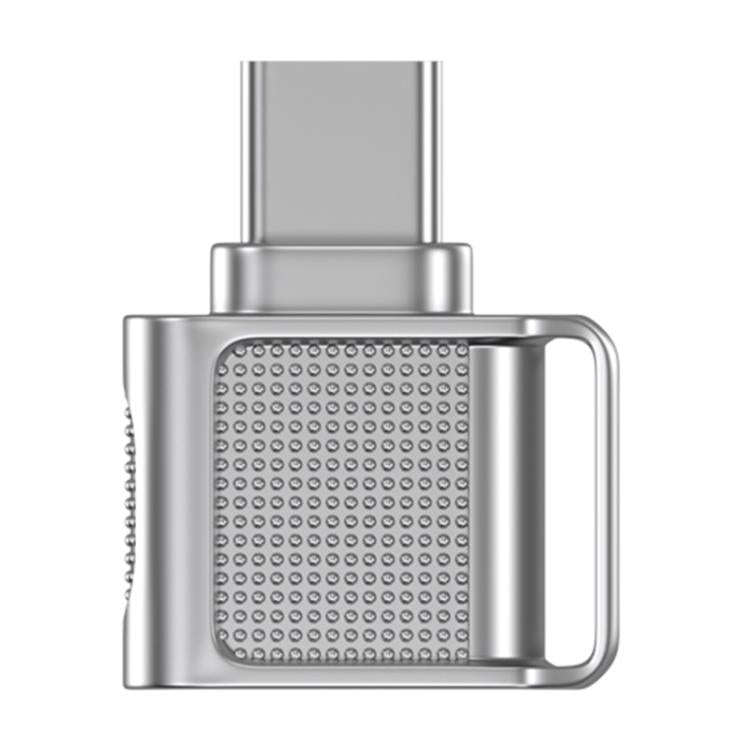 Type-C 3.0 to TF Card High Speed Mini Card Reader(Silver)