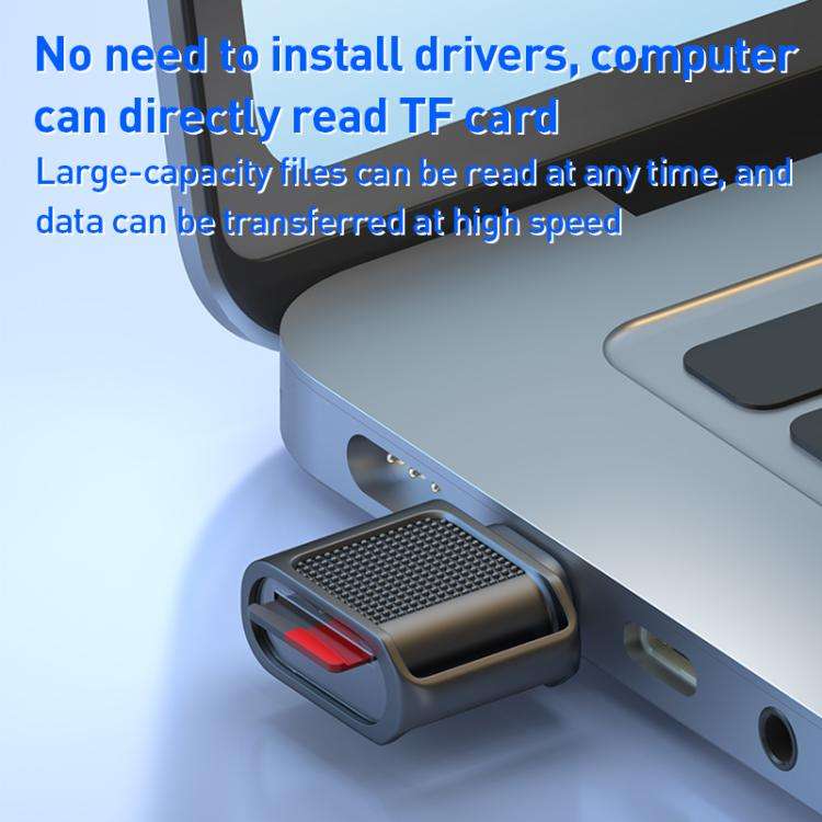 8 Pin 3.0 to TF Card High Speed Mini Card Reader(Silver)