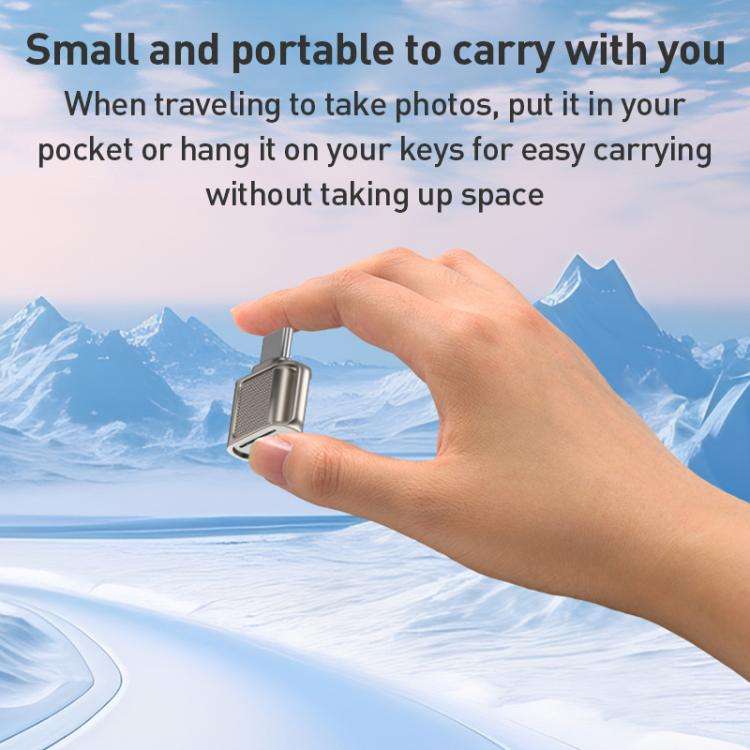 8 Pin 3.0 to TF Card High Speed Mini Card Reader(Silver)