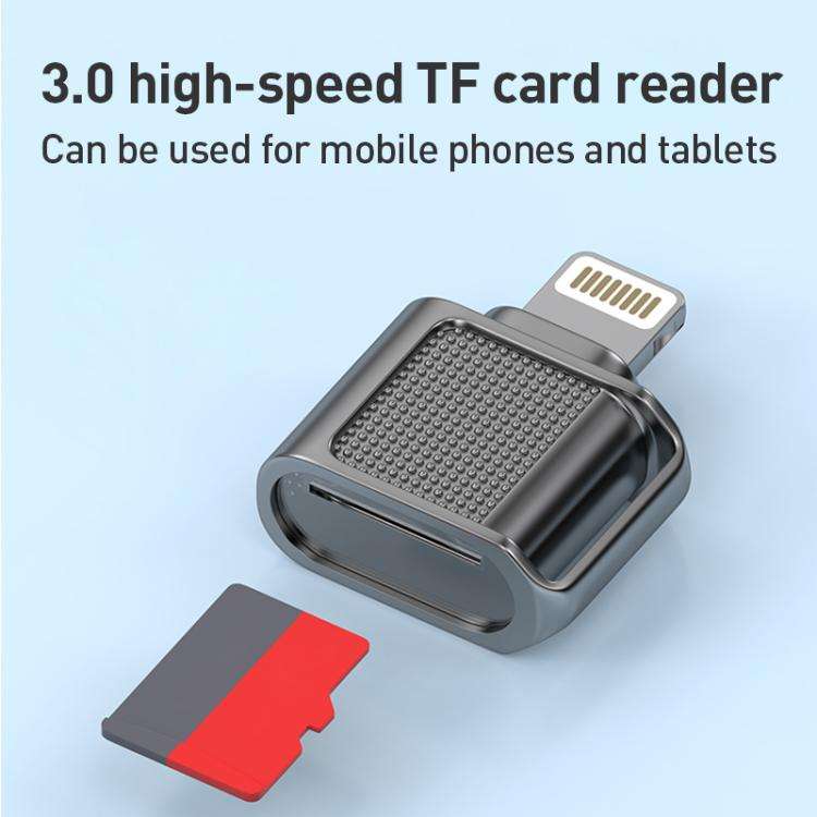 8 Pin 3.0 to TF Card High Speed Mini Card Reader(Silver)