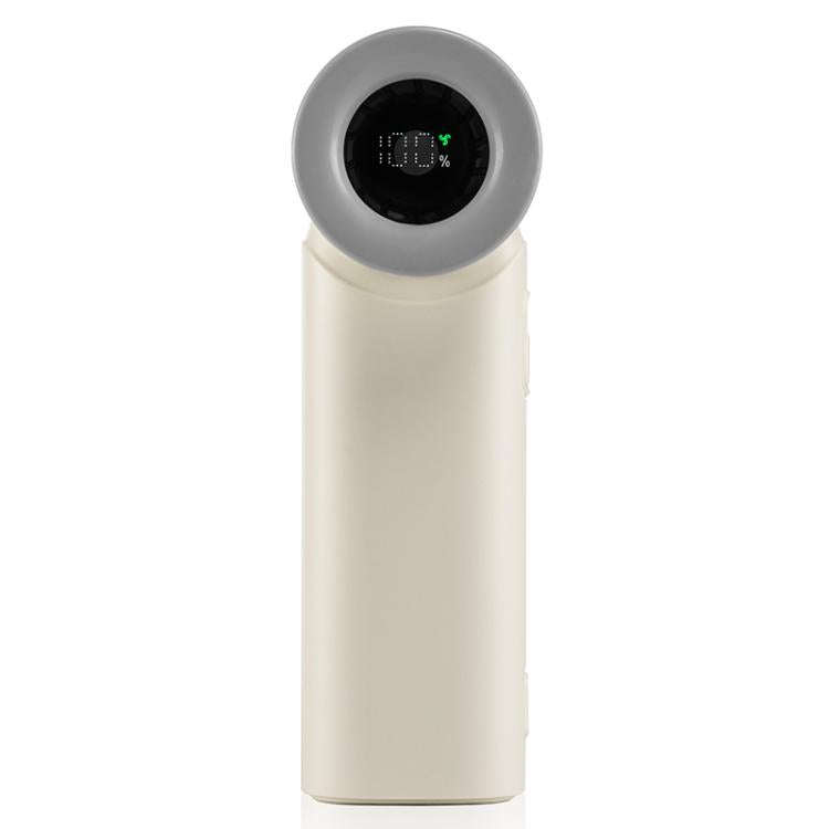 N610 Digital Display High Speed Handheld Fan(Beige)