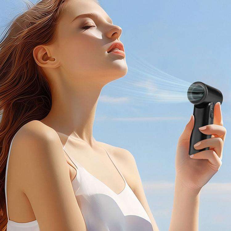 N610 Digital Display High Speed Handheld Fan(Black)