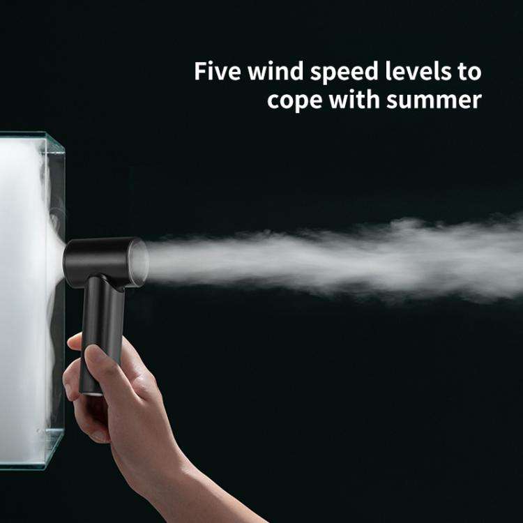N610 Digital Display High Speed Handheld Fan(Black)