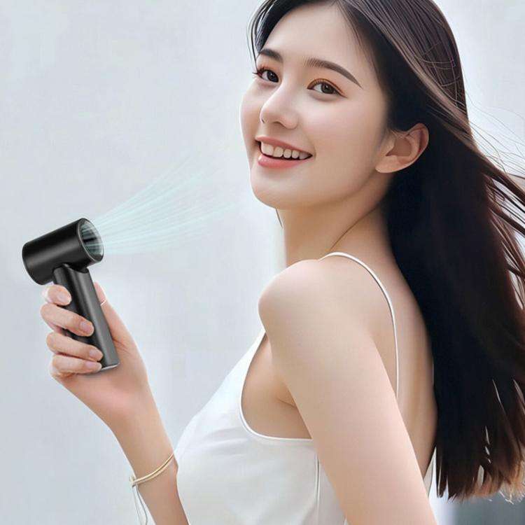 N610 Digital Display High Speed Handheld Fan(Black)