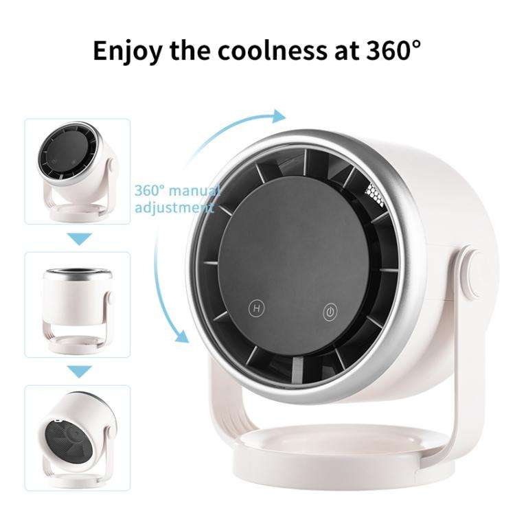 N703 Timed Desktop Air Circulation Electric Fan(White)