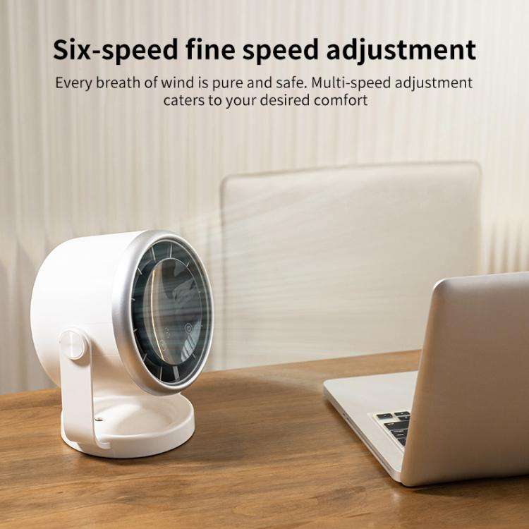 N703 Timed Desktop Air Circulation Electric Fan(White)