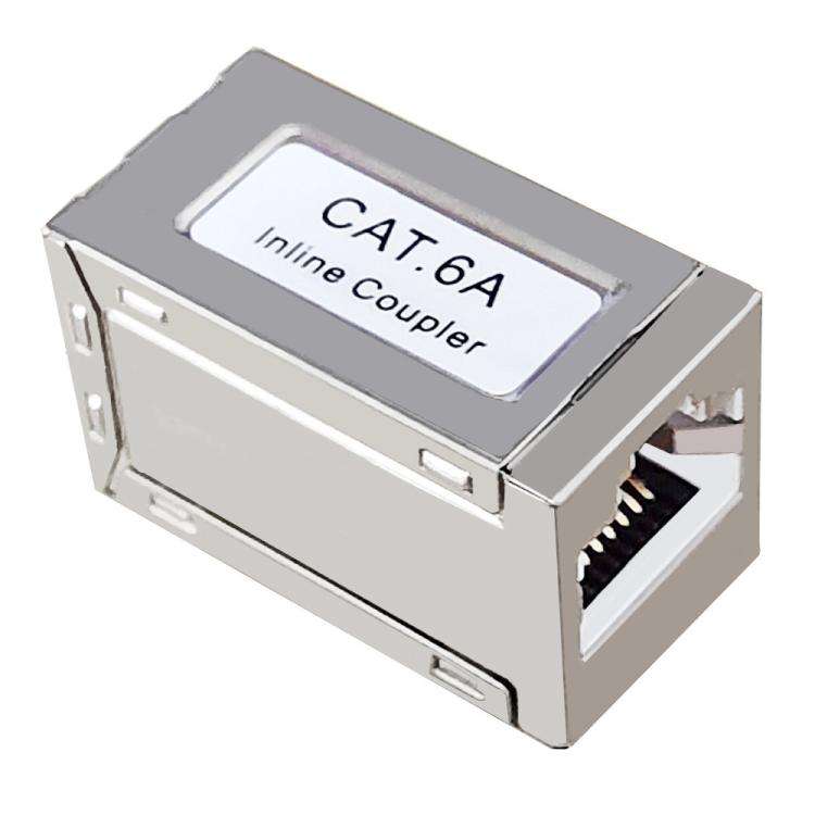 RJ45 Coupler Shielded Ethernet Cable Extender, Model:CAT6A