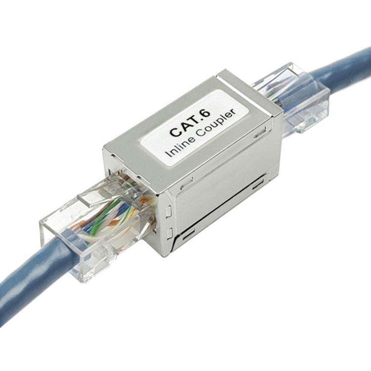RJ45 Coupler Shielded Ethernet Cable Extender, Model:CAT6A