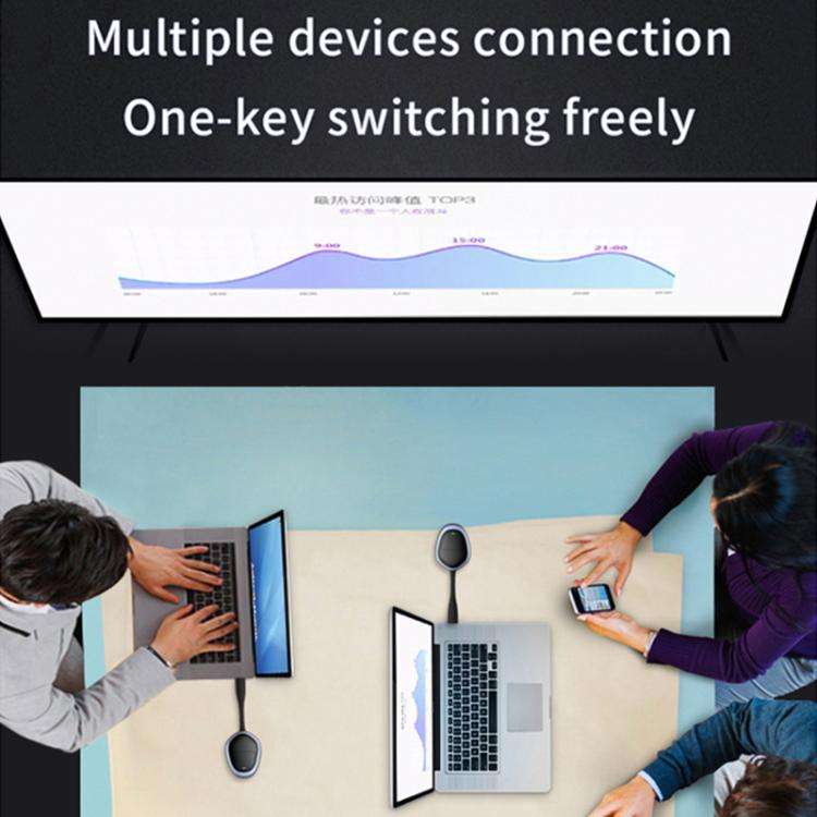 G52+R18 Smart HD Wireless Extender System Screen Mirroring Transmitter Receiver(Space Grey)
