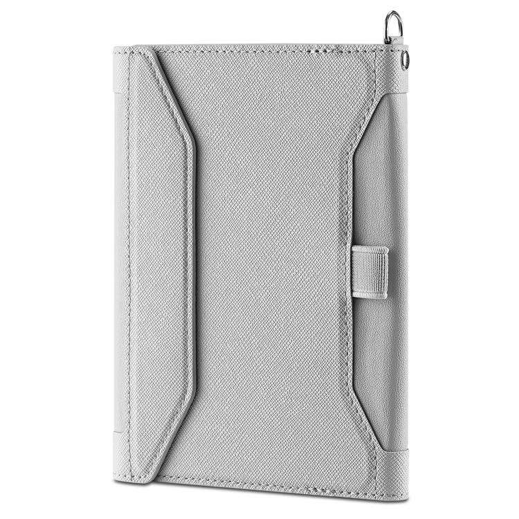 Multifunctional Magnetic Passport Card Holder RFID Anti-theft Document Bag(Grey)