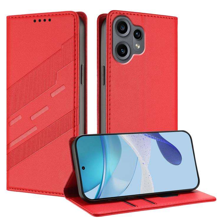 For Nothing CMF Phone 2 Pro Embossed Multi-functional Wallet Retro Leather Phone Case(Red)