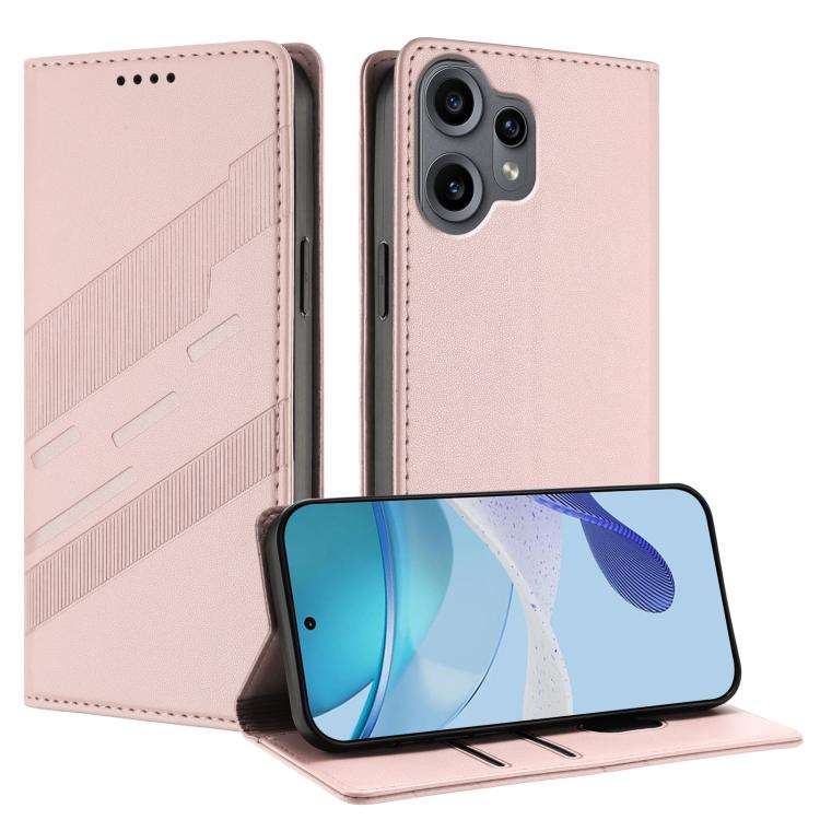 For Nothing CMF Phone 2 Pro Embossed Multi-functional Wallet Retro Leather Phone Case(Pink)