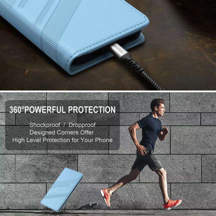 For Nothing CMF Phone 2 Pro Embossed Multi-functional Wallet Retro Leather Phone Case(Light Blue)