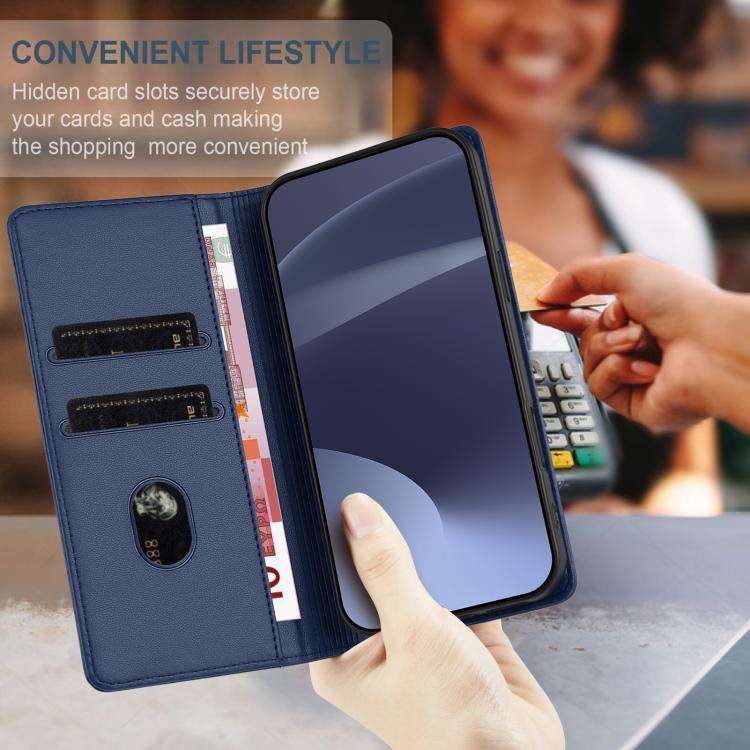 For Nothing CMF Phone 2 Pro Embossed Multi-functional Wallet Retro Leather Phone Case(Dark Blue)