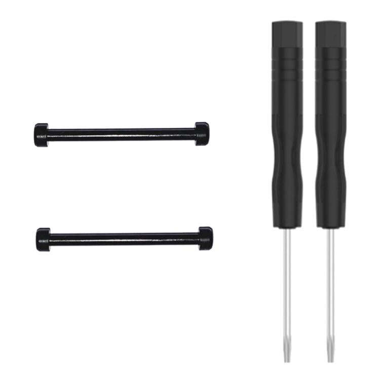 For Amazfit T-Rex 1 Pair Hex Socket Replacement Lug Rod with Screwdriver(Black)