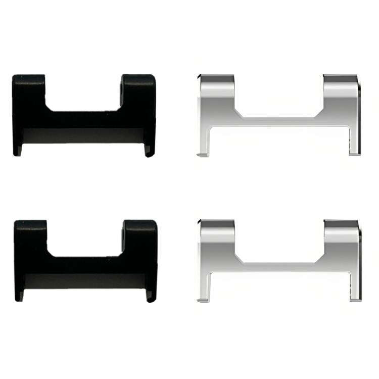 For Amazfit T-Rex 1 Pair Metal Watch Band Connector with Screwdriver(Black)