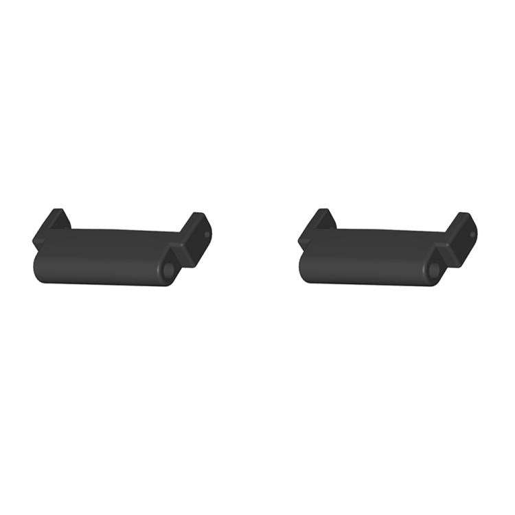 For Amazfit T-Rex Ultra 1 Pair 22mm Metal Watch Band Connector(Black)