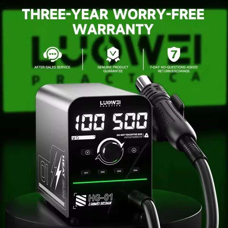 Luowei HG-01 800W Intelligent Digital Hot Air Gun BGA Desoldering Rework Station, Plug:US Plug