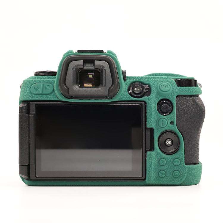 For Nikon Z6III Litchi Texture Soft Silicone Protective Case(Green)