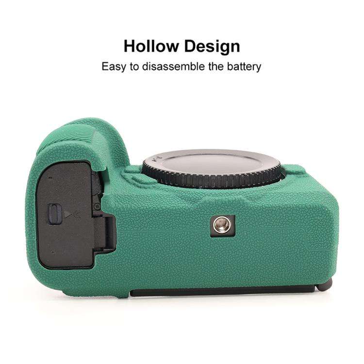 For Nikon Z6III Litchi Texture Soft Silicone Protective Case(Green)