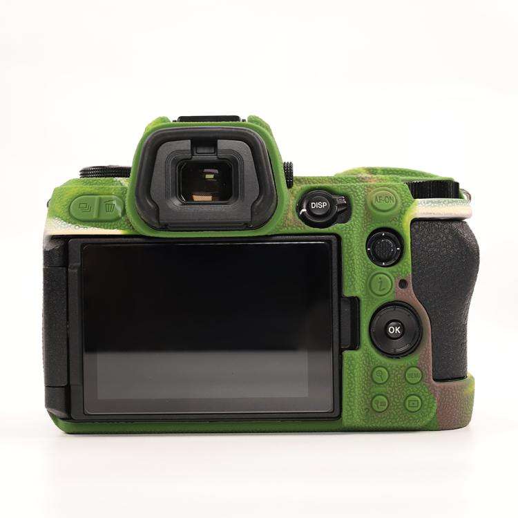 For Nikon Z6III Litchi Texture Soft Silicone Protective Case(Camouflage)