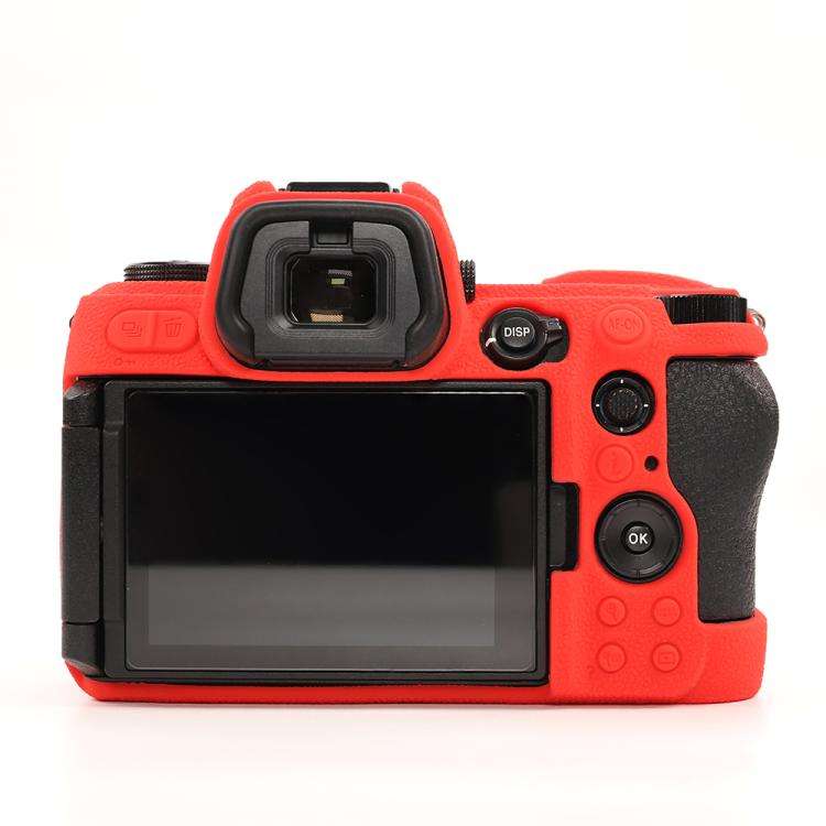 For Nikon Z6III Litchi Texture Soft Silicone Protective Case(Red)