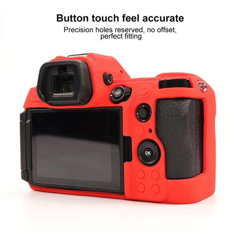 For Nikon Z6III Litchi Texture Soft Silicone Protective Case(Red)