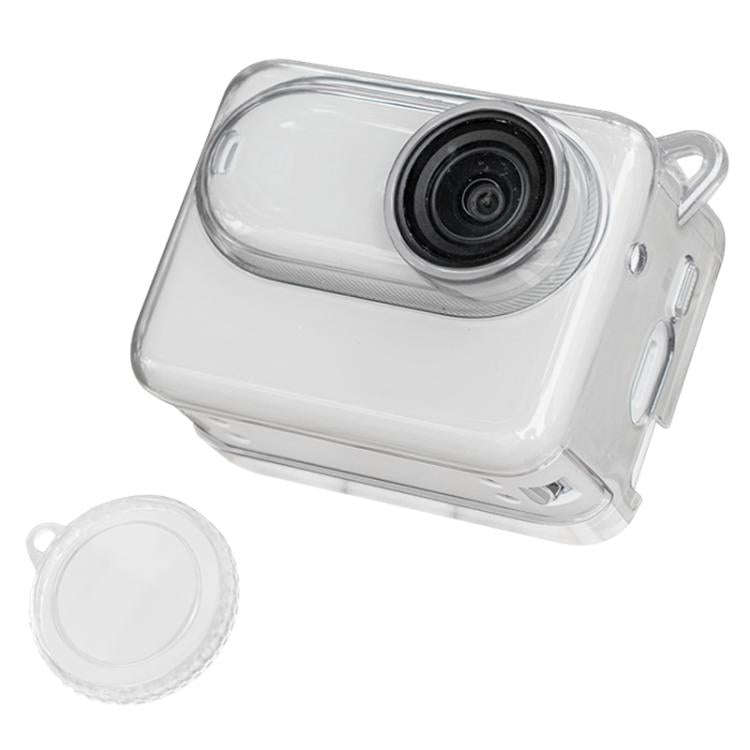 For Insta360 GO 3 / 3S Body Soft TPU Protective Case with Lens Cover(Transparent)