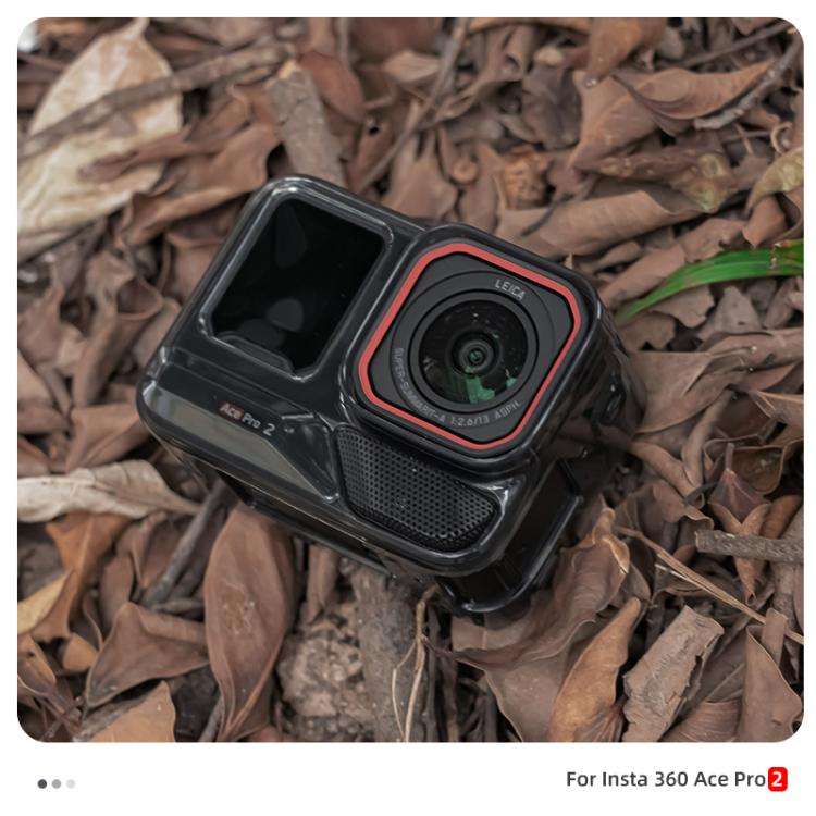 For Insta360 Ace / Ace Pro / Pro 2 Body Soft TPU Protective Case with Lens Cover(Transparent)