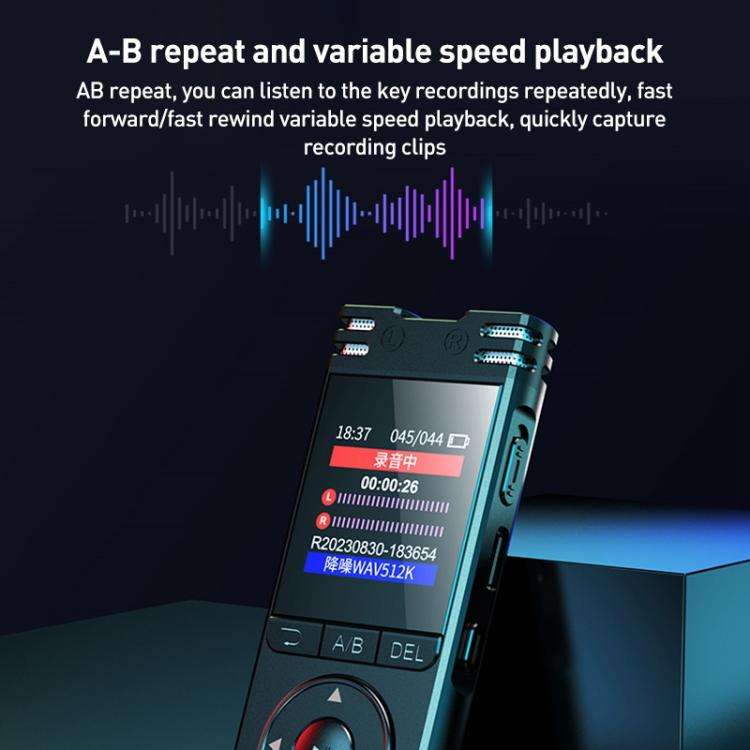 ZD70 Smart HD Noise Reduction Voice Control Recording Pen(Black)