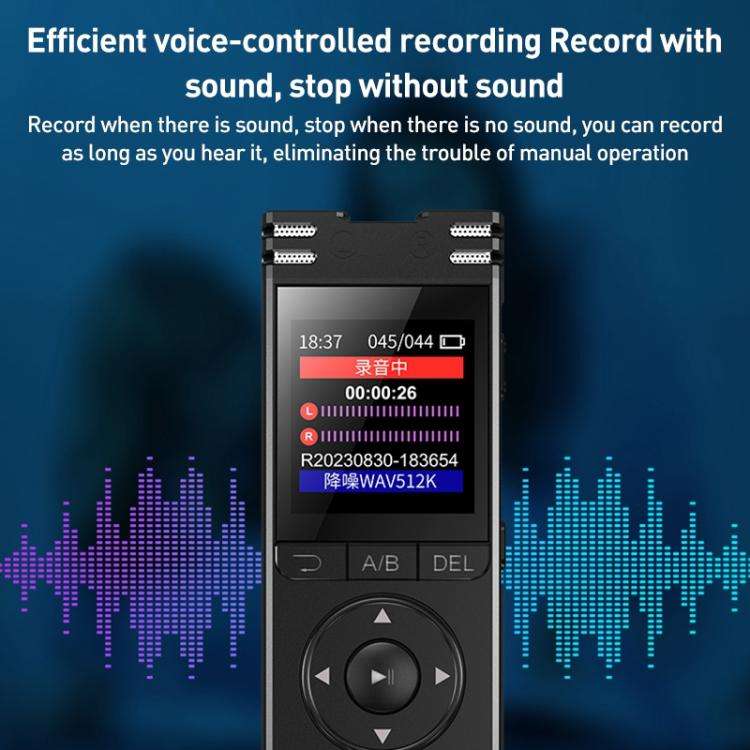 ZD70 Smart HD Noise Reduction Voice Control Recording Pen(Black)