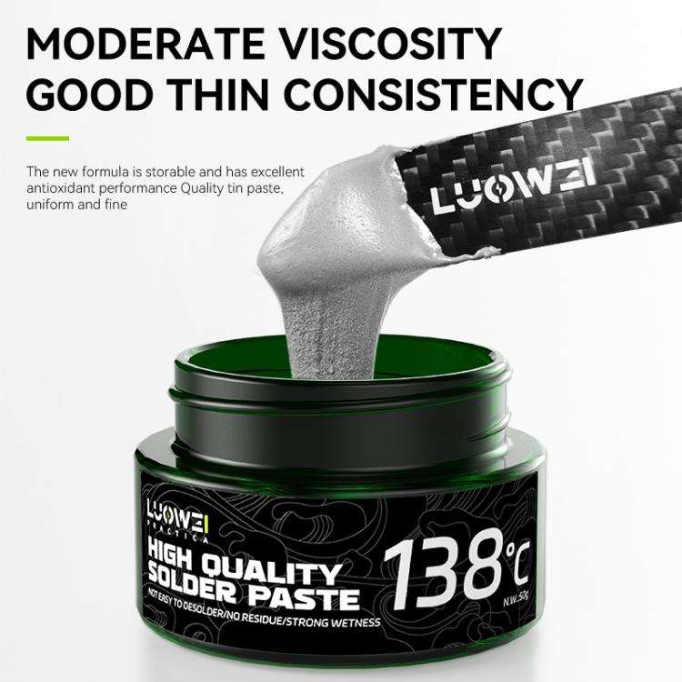 LUOWEI LW-SP1 50g PCB Repair Lead-free Solder Paste, Model:199 Degrees