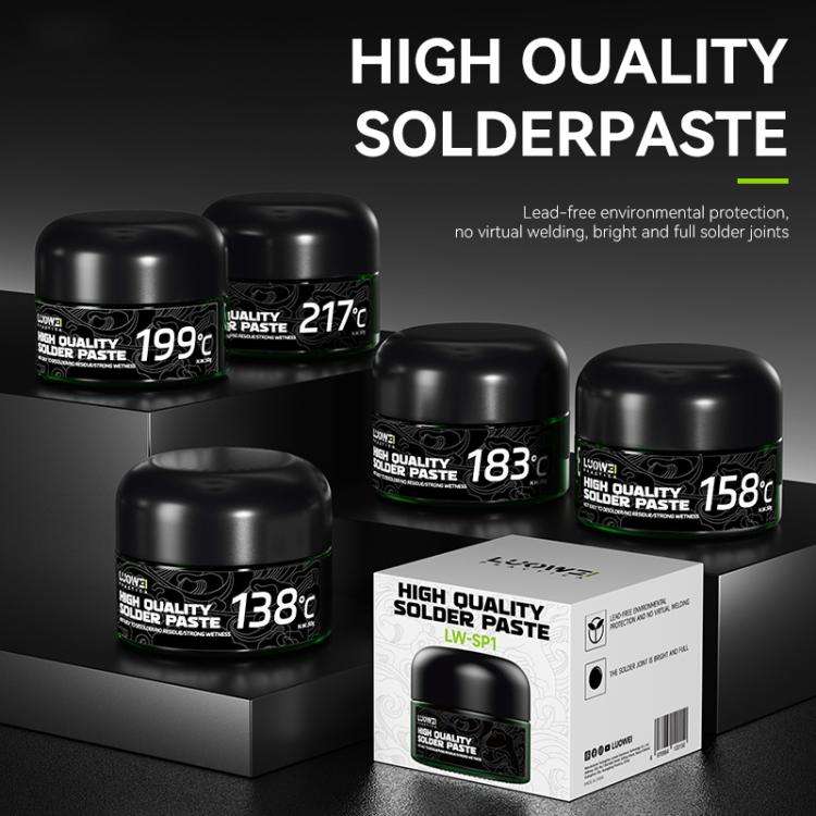 LUOWEI LW-SP1 50g PCB Repair Lead-free Solder Paste, Model:199 Degrees