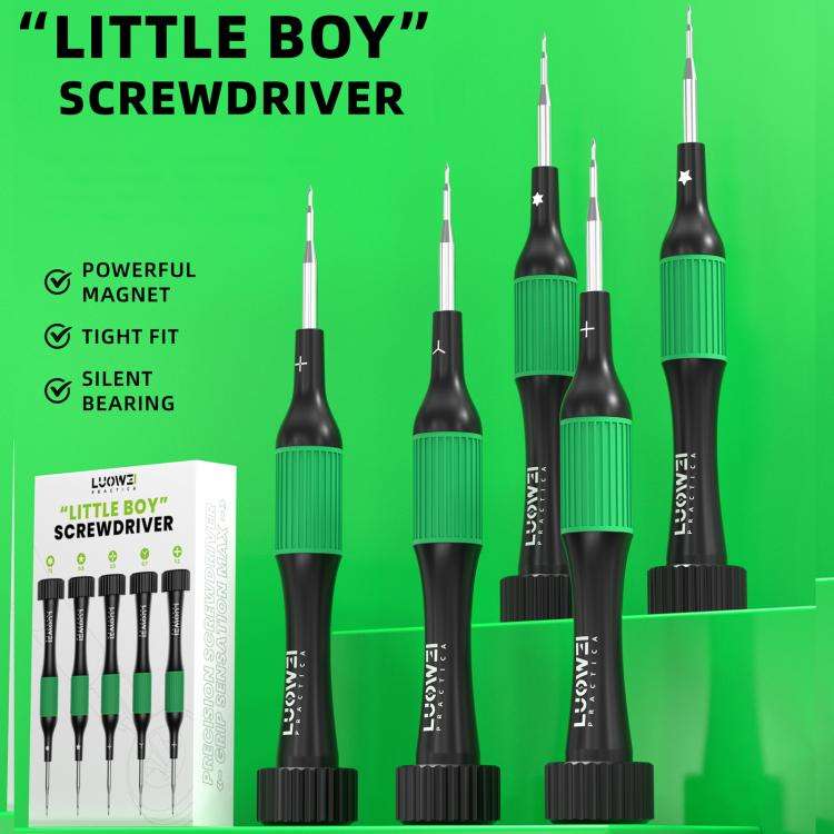 LUOWEI LITTLE BOY Smooth Bearings Alloy Magnetic Screwdriver Set