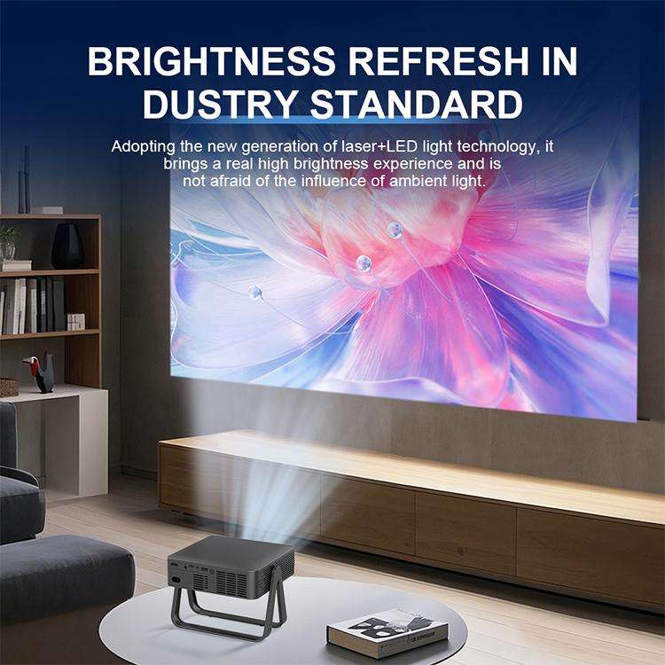 N5-A 1280x720P LCD Smart HD Projector, Plug:UK Plug(Black)