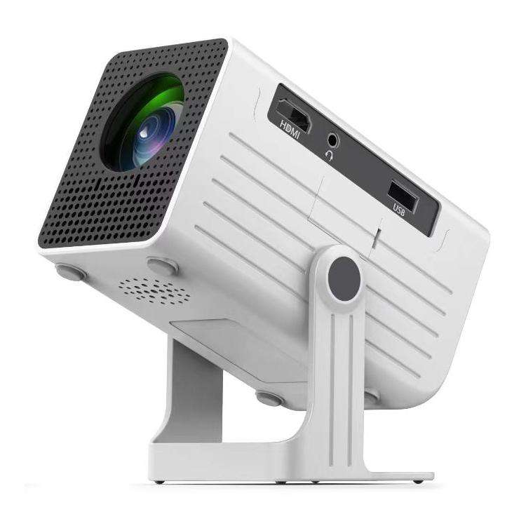 N6 1280x720P 70ANSI Android 11.0 Smart Mini Projector, Plug:AU Plug(White)