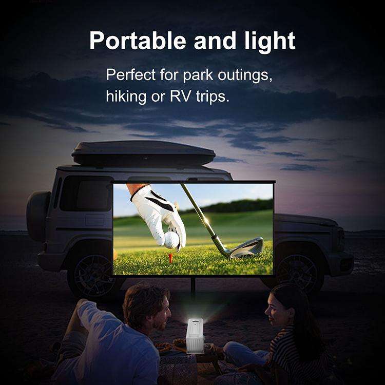 N6 1280x720P 70ANSI Android 11.0 Smart Mini Projector, Plug:AU Plug(Blue)