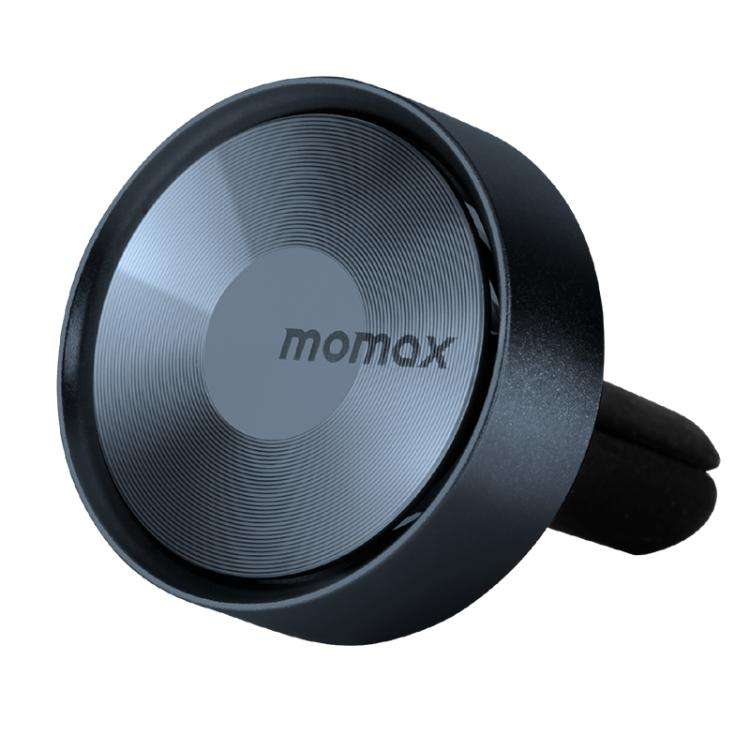MOMAX CR12 1-Car Relaxaire Small Ring Aluminum Alloy Air Outlet Aromatherapy(Dark Grey)
