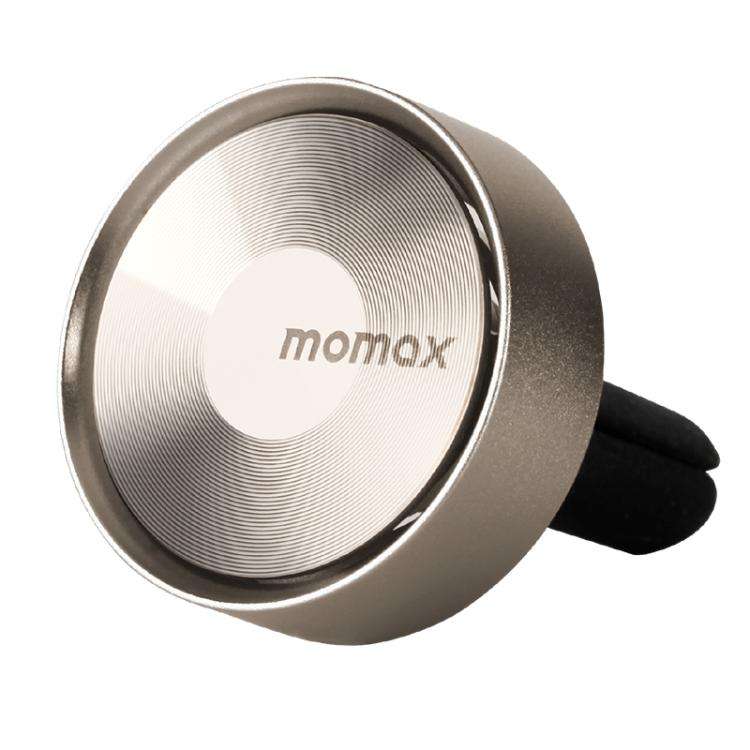 MOMAX CR12 1-Car Relaxaire Small Ring Aluminum Alloy Air Outlet Aromatherapy(Titanium Gold)