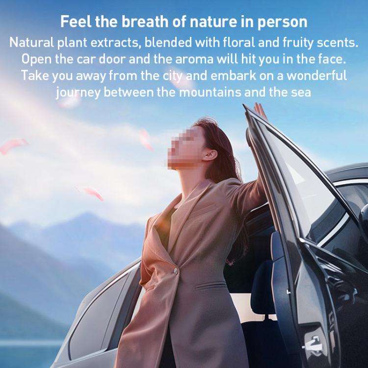 MOMAX CR12 1-Car Relaxaire Small Ring Aluminum Alloy Air Outlet Aromatherapy(Titanium Gold)