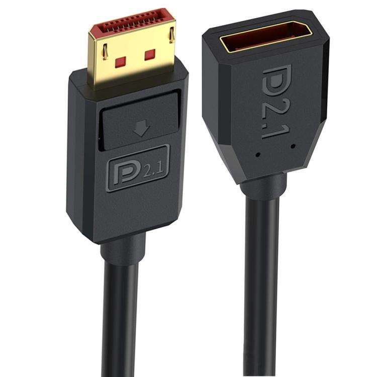 DP2.1 Male to DP2.1 Female Straight 52Gbps 16K 30Hz DisplayPort Extension Adapter Cable, Length: ...