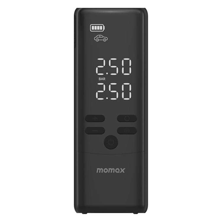 MOMAX CR16D 1-Move Support Car Digital Display Portable Smart Electric Wireless Air Pump(Black)