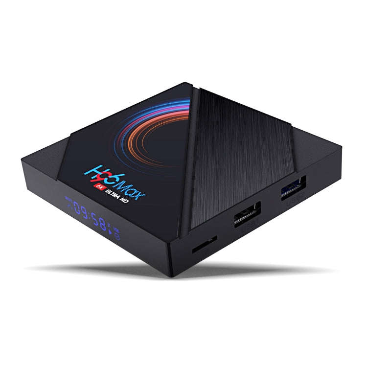 H96 Max 6K Ultra HD Smart TV Box with Remote Controller, Android 10.0, Allwinner H616 Quad Core A...
