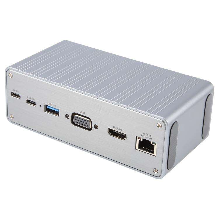 BYL2428 13 in 1 USB-C / Type-C HUB Adapter Docking Station Support 4K PD100W(Grey)