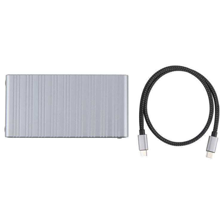 BYL2428 13 in 1 USB-C / Type-C HUB Adapter Docking Station Support 4K PD100W(Grey)