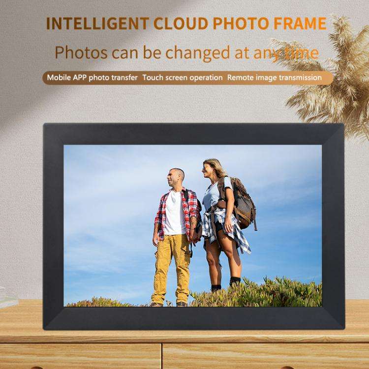 17 inch LCD Display Cloud Photo Frame 1G+32GB 3326C Quad-Core CPU Android 7.0, Plug:AU Plug(Black)