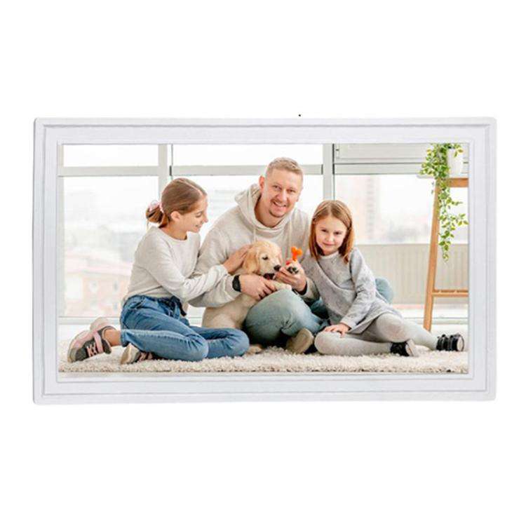 21.5 inch LCD Display Cloud Photo Frame 1G+32GB 3326C Quad-Core CPU Android 7.0, Plug:EU Plug(White)
